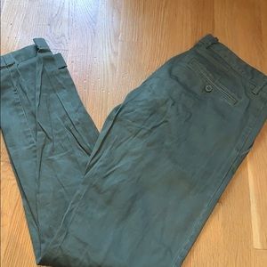 Mens J. Crew army green pants